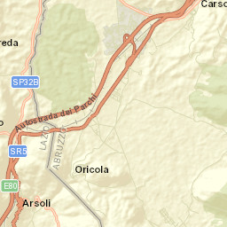 Oricola Street Map
