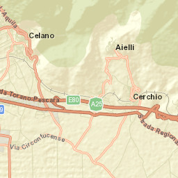 Cerchio Street Map