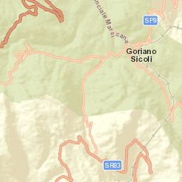 Goriano Sicoli Street Map