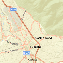 Sulmona Street Map