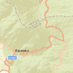 Pacentro Street Map