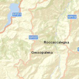 Roccascalegna Street Map