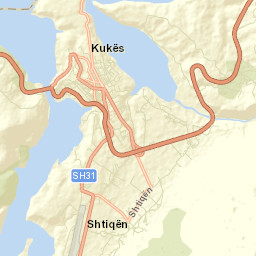 Kukës Street Map