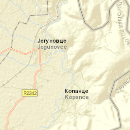 Jegunovce Street Map