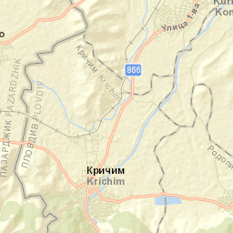 Krichim Street Map