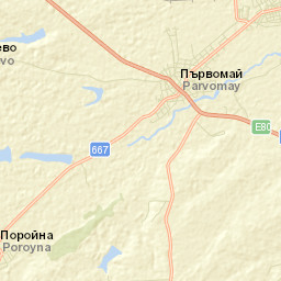 Obshtina Parvomay Street Map