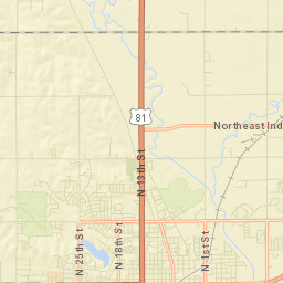 4755-4869 N 13th St Norfolk NE Street Map