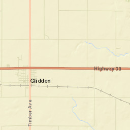 Glidden Street Map