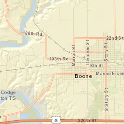 Boone County Street Map
