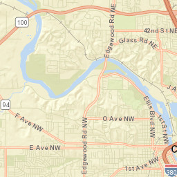 206 Broadmore Rd NW Cedar Rapids Street Map