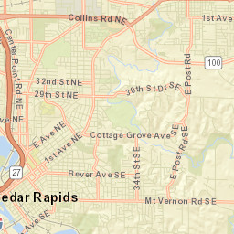Cedar Rapids Street Map