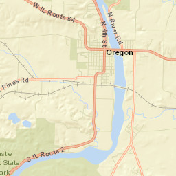 Oregon Street Map
