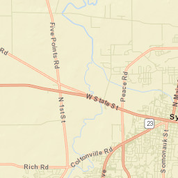 Sycamore Street Map