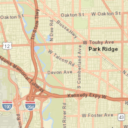 Rosemont Street Map