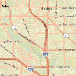 Albany Park Street Map