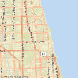 Rogers Park Street Map