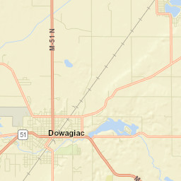 Dowagiac Street Map