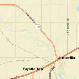 Jonesville Street Map