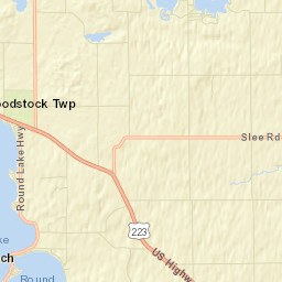 Manitou Beach-Devils Lake Street Map