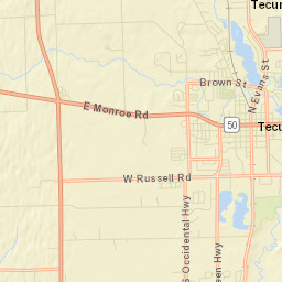 Tecumseh Street Map