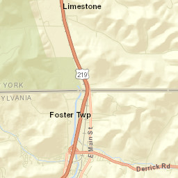 Limestone New York Street Map