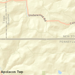 Tracy Creek New York Street Map