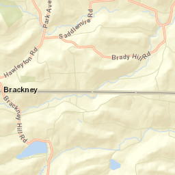 Hawleyton New York Street Map