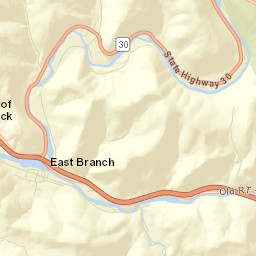 Peakville New York Street Map