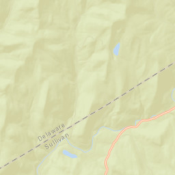 Beaverkill New York Street Map