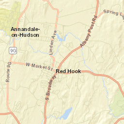 Upper Red Hook New York Street Map
