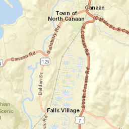 Twin Lakes Connecticut Street Map
