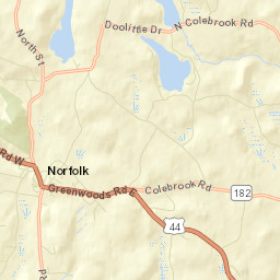 Norfolk Connecticut Street Map