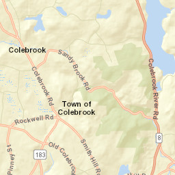 North Colebrook Connecticut Street Map