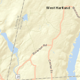 West Hartland Connecticut Street Map