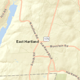 East Hartland Connecticut Street Map