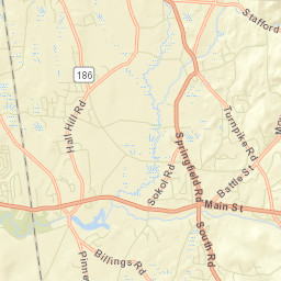Somersville Connecticut Street Map