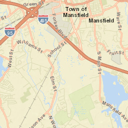 Mansfield Center Street Map