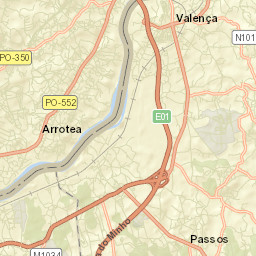 Valença Street Map