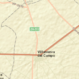 Villanueva del Campo Street Map
