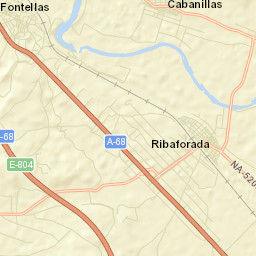 Fontellas Street Map