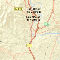 Santa Cecília de Voltregà Street Map