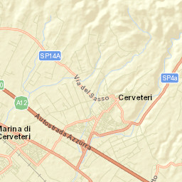Cerveteri Street Map