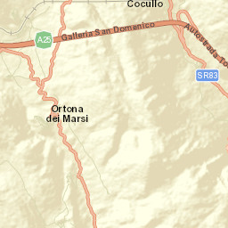 Cocullo Street Map