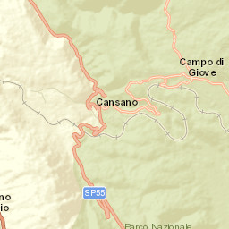 Cansano Street Map