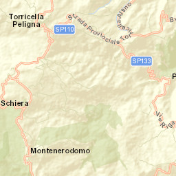 Montenerodomo Street Map