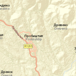 Zletovo Street Map