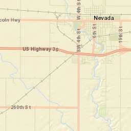 1531 West Lincoln Highway Nevada IA Street Map