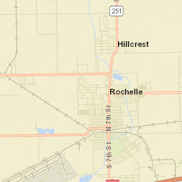 Rochelle Street Map