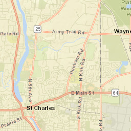 Wayne Street Map