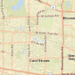 Bloomingdale Street Map